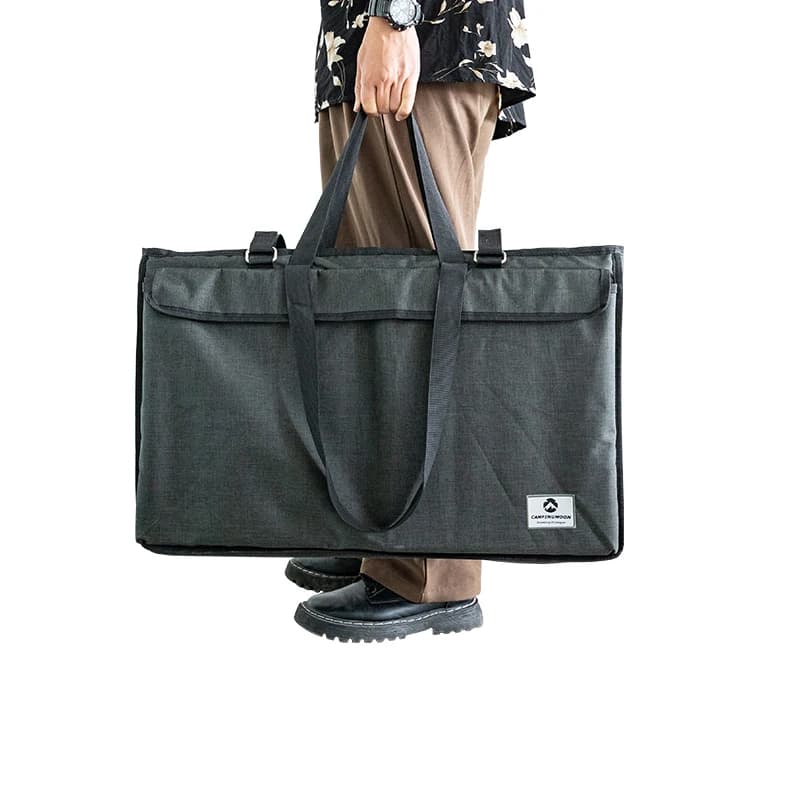 CAMPINGMOON Portable Folding Net Table Storage Bag Multifunctional Camping Outdoor Picnic BBQ Foldable Desk Tablecloth Tote Bag