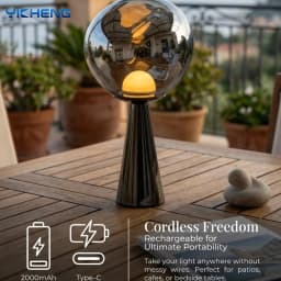 365mm High Modern Nordic Minimalist Touch Desk Lamp Rechargeable Night Light Portable Bedroom Bedside Table Atmosphere Light