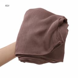 New Arrival Crinkle Rayon Hijab Women Muslim Scarf Shawls Solid Headscarf Wraps Big Size Plain Islamic Turban Headbands Foulard