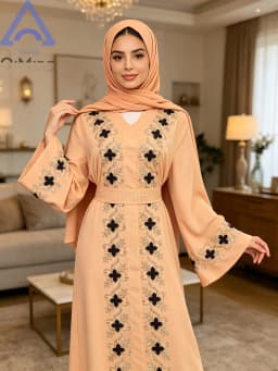 Muslim Diamonds Robe Woman Floral Closed Abaya With Hijab Set Dubai Luxury Arabian Ramadan Dresses Islam Malaysian Prayer Outfit