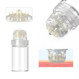 1Pcs 20Needle Micro Titanium Needle 0.25mm Skin Care Bottle Reusable