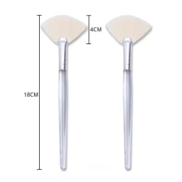 Facial Cleanser Brush Soft Face Massage Fan Wash Brush Pore Cleanning Exfoliating Beauty Face Mask Brush Portable Skin Care Tool