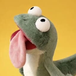 Mint Green Lizard Cute Vocal Toy Magnetic Tongue Lizard Abstract Plush Toy Anime Creative Birthday Gift Cute Plush Toys for Kid