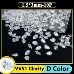 COSFIX 0.1-13ct Rare Pear Cut Moissanite Loose Stone Real D Color VVS1 Lab Grown Super White Certified Pear Moissanite Diamonds