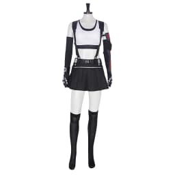 Tifa Lockhart Cosplay Costume Carnival Uniform Wig Anime Halloween Costumes Women Game