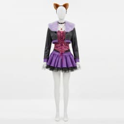 Clawdeen Wolf Cosplay Costumes Anime Monster School Role Play Uniform Halloween Carnival Party Dress For Women