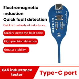 Inductance Tester Type-C/Battery Powered Electromagnetic Induction Quick Fault Check Portable Motherboard Coil Tester for PC