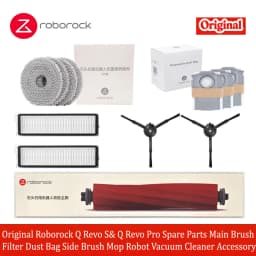Original Roborock Q Revo S & Q Revo Pro Spare Parts Main Brush Filter Dust Bag Side Brush Mop Robot Vacuum Cleaner Accessory