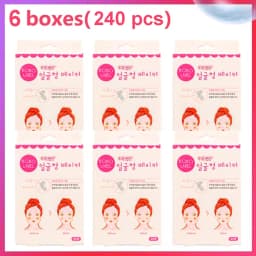 40Pcs/10Sheets V Lift Face Sticker Invisible Makeup Adhesive Lift Face Tape Slim Patch Breathable Sticker Lifting Tighten Chin