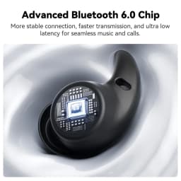 HTC NE76 Bluetooth Earbuds Mini Sleeping Earbuds for Wireless Earphones AI Translator, Noise Reduction Long Battery Headphones