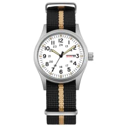 TPW 2026 Luminous 38mm Women's Field Watch Easy Read Fabric Strap 24hr Display Date Day Function Quartz Movement