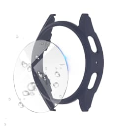 Glass+Case for Samsung Galaxy Watch 7 40mm/44mm Screen Protector Tempered Glass&Hard PC Protective Bumper Cover Accessories Set