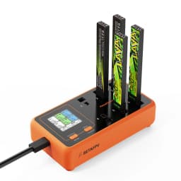 BETAFPV HexaCharger 1S Charger BT2.0/PH2.0 Ports 78W/24W PD 3.0 Charging for LiPo/LiHV 1S Whoop Battery
