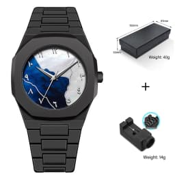 Men Watch Simple Arabic Numerals Middle Eastern Black Matte Oil Sensitive Plastic Waterproof Male Fashion Quartz Watches Tool