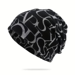 Cotton Slouchy Beanies for Men Vintage Hip-Hop Slouchy Hat Autumn Winter Warm Unisex Skullies Solid Color Male Skull Caps