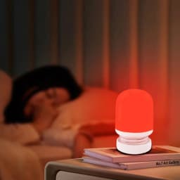 620-630nm Red Color Night Light Sleeping No Blue Melatonin - Boosting USB Rechargeable Brightness Sleep Lamp Portable Eye-care