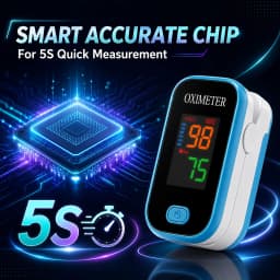 Finger Pulse Oximeter for Sports Oxygen Level And Pulse Rate Device with OLED Screen Blood Oxygen Saturation Monitor Heart Rate