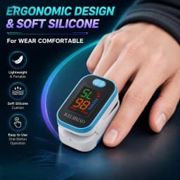 Finger Pulse Oximeter for Sports Oxygen Level And Pulse Rate Device with OLED Screen Blood Oxygen Saturation Monitor Heart Rate