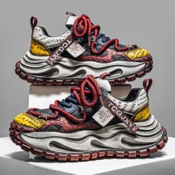 Men Breathable Casual Sneakers Heightening Wear Resistant Fashion Versatile Halloween Christmas Gift