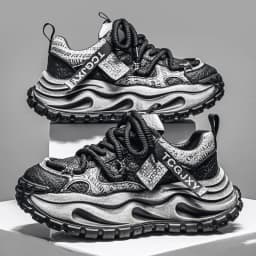 Men Breathable Casual Sneakers Heightening Wear Resistant Fashion Versatile Halloween Christmas Gift