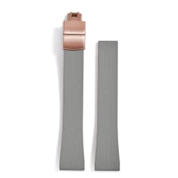 Original Stripess CTS FKM Rubber Watch Strap 20mm For D-elug FKM CTS Watchband Quick Release Silver Butterfly Buckle Cut To Size