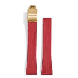 Original Stripess CTS FKM Rubber Watch Strap 20mm For D-elug FKM CTS Watchband Quick Release Silver Butterfly Buckle Cut To Size