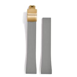Original Stripess CTS FKM Rubber Watch Strap 20mm For D-elug FKM CTS Watchband Quick Release Silver Butterfly Buckle Cut To Size