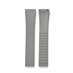 Original Stripess CTS FKM Rubber Watch Strap 20mm For D-elug FKM CTS Watchband Quick Release Silver Butterfly Buckle Cut To Size