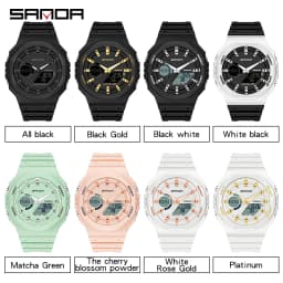 SANDA Outdoor Sports Watches Men Ms LED Digital Watches Military Waterproof Date Electronic Watch Boy Girl Relogio Masculino