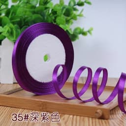 25Yards 6mm Silk Satin Ribbons for Crafts Bow Handmade Gift Wrap Partys Christmas Wedding Decorative Artificial Accessories