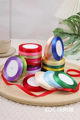 25Yards 6mm Silk Satin Ribbons for Crafts Bow Handmade Gift Wrap Partys Christmas Wedding Decorative Artificial Accessories