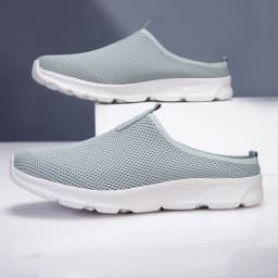 New Men Half Slipper Flats Sole Comfortable Lightweight Men's Shoes Breathable Male Home Slippers Shoes for Man Plus Size 39-47