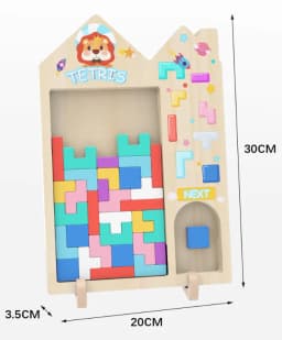 3D Wooden Puzzle, Building Blocks, Puzzle Game, Baby Logic Training Puzzle Toys, Parent-Child Interactive Games