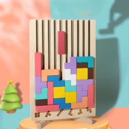 3D Wooden Puzzle, Building Blocks, Puzzle Game, Baby Logic Training Puzzle Toys, Parent-Child Interactive Games