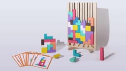 3D Wooden Puzzle, Building Blocks, Puzzle Game, Baby Logic Training Puzzle Toys, Parent-Child Interactive Games