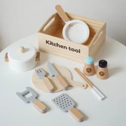 Wooden Pretend Play Kitchen Toys Cutting Food Accessories Set Fruit Vegetable Bakery Meat fish Early Educational Cognition Toys