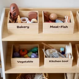 Wooden Pretend Play Kitchen Toys Cutting Food Accessories Set Fruit Vegetable Bakery Meat fish Early Educational Cognition Toys