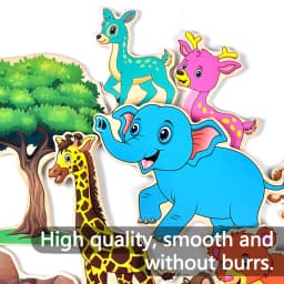 Kids Wooden Logical Thinking Game Farm Animal Scene Puzzles Build Matching Game Imagination Training Montessori Educational Toys