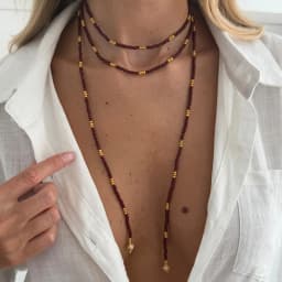 SHIXIN Vintage Seed Beads Chain Long Choker Necklace Women Stackable Adjustable Sweater Chain 2026 Fashion Jewelry Accessories