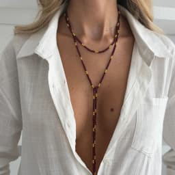 SHIXIN Vintage Seed Beads Chain Long Choker Necklace Women Stackable Adjustable Sweater Chain 2026 Fashion Jewelry Accessories