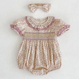 New Summer Baby Girl Clothes Short Sleeve Lace Flower Girls Dress Cotton Baby Romper Princess Dress Famil Matching Sister Outfit