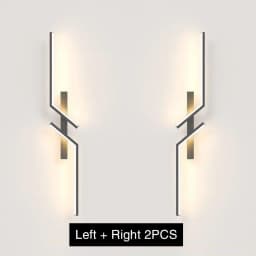 Modern LED Wall Lamp 3000K 4000K 6000K, Minimalist Wall Sconce for Bedroom Bedside Living Room TV Sofa Background Indoor