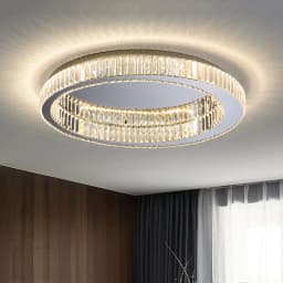 Modern Gold Crystal Ceiling Chandelier for Living Room Bedroom Luxury Round Ceiling light Led Indoor Lighting Decor