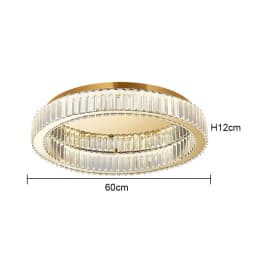 Modern Gold Crystal Ceiling Chandelier for Living Room Bedroom Luxury Round Ceiling light Led Indoor Lighting Decor