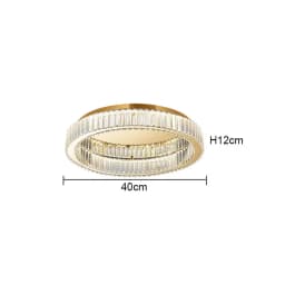 Modern Gold Crystal Ceiling Chandelier for Living Room Bedroom Luxury Round Ceiling light Led Indoor Lighting Decor