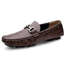 British Style Men's Genuine Leather Shoes Soft Soles Comfortable Walking Shoes High-quality Brown Men's Business Casual Shoes