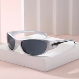 New Punk Y2K Sunglasses Women Goggle Luxury Brand Wrap Square Sun Glasses 2000'S Shades Eyewear UV400 Female Designer Eyeglasses