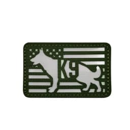 Trooper Sheriff Tactical K9 UNIT Black Grey Hook Back Patch For Body Armor K-9 Badge Applique