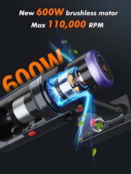 Armo V22 55kPa 600W Power Handheld Vacuum Cleaner 6 in 1 Cordless Vacuum Cleaner Smart Home Dust Cup Removable Battery