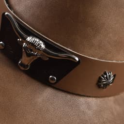 100% Leather Western Cowboy Hat For Men Women Vintage Roll Brim Knight Hat Gentleman Church Cap Sombrero Hombre